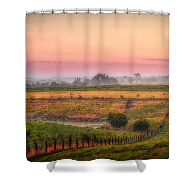 Farm Shower Curtain featuring the photograph Rural Landscape by Jack Wilson