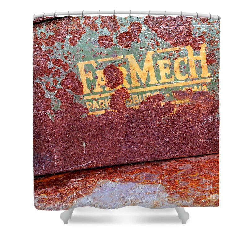 Rust Shower Curtain featuring the photograph Rusted Toolbox by Carol Groenen