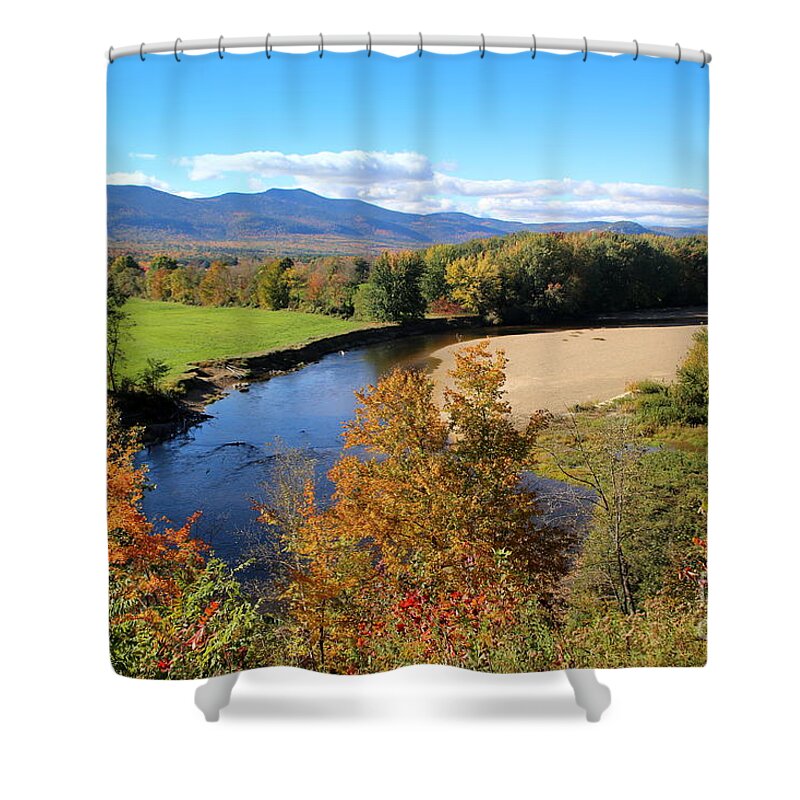 Saco River Shower Curtain featuring the photograph Saco Valley Overlook by Imagery-at- Work