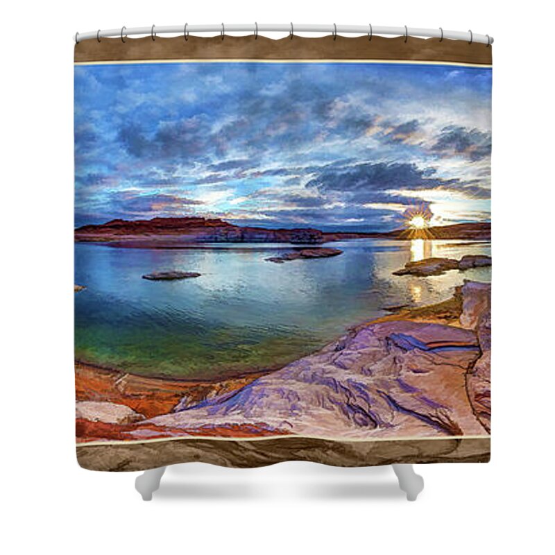 Artistic Rendering Shower Curtain featuring the photograph Sacred Rising B by ABeautifulSky Photography by Bill Caldwell
