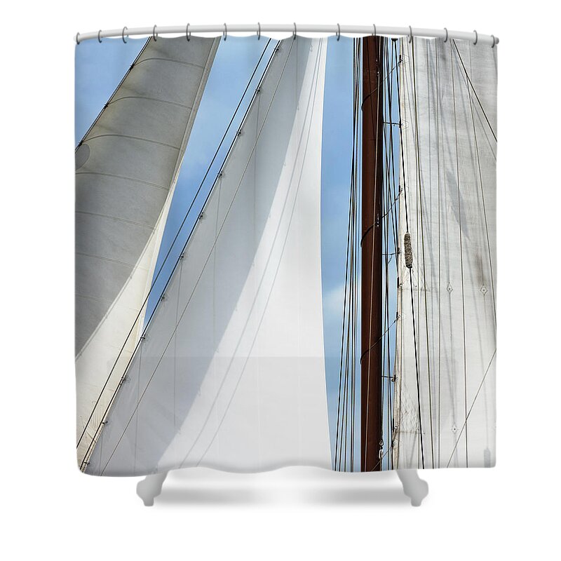 Adventure Shower Curtain featuring the photograph Sailing Ship by Roine Magnusson