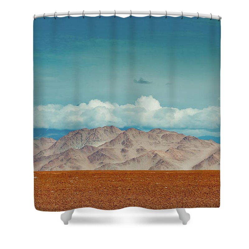 Scenics Shower Curtain featuring the photograph Salt Arizaro by Fo Dommergues