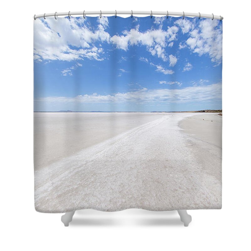 Tranquility Shower Curtain featuring the photograph Salt Lake At Cummins. South Australia by John White Photos