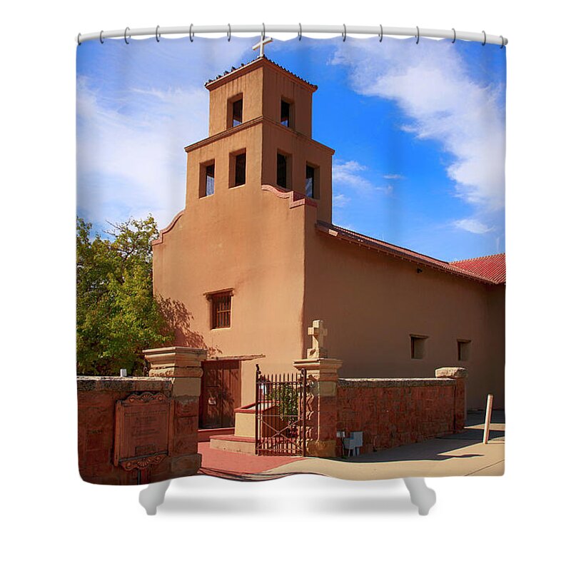 Santuario De Guadalupe Shower Curtain featuring the photograph Sanctuario de Guadalupe by Chris Smith