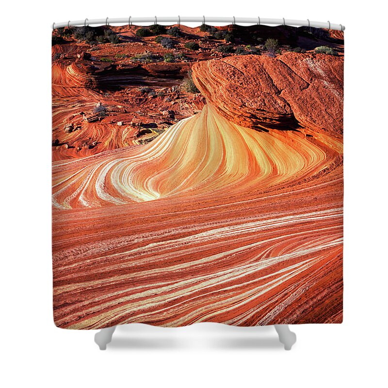 Alcove Shower Curtain featuring the photograph Sand Cove at the North Coyote Buttes, Arizona by Alex Mironyuk