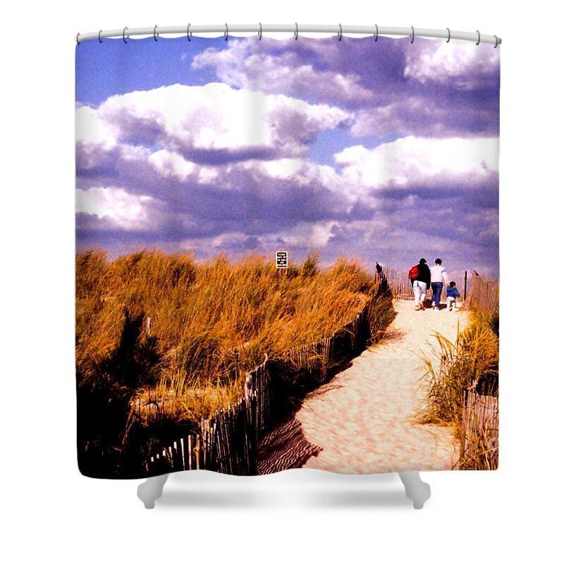 Sand Shower Curtain featuring the photograph Sand Dunes, Cape Henlopen by Steve Ember