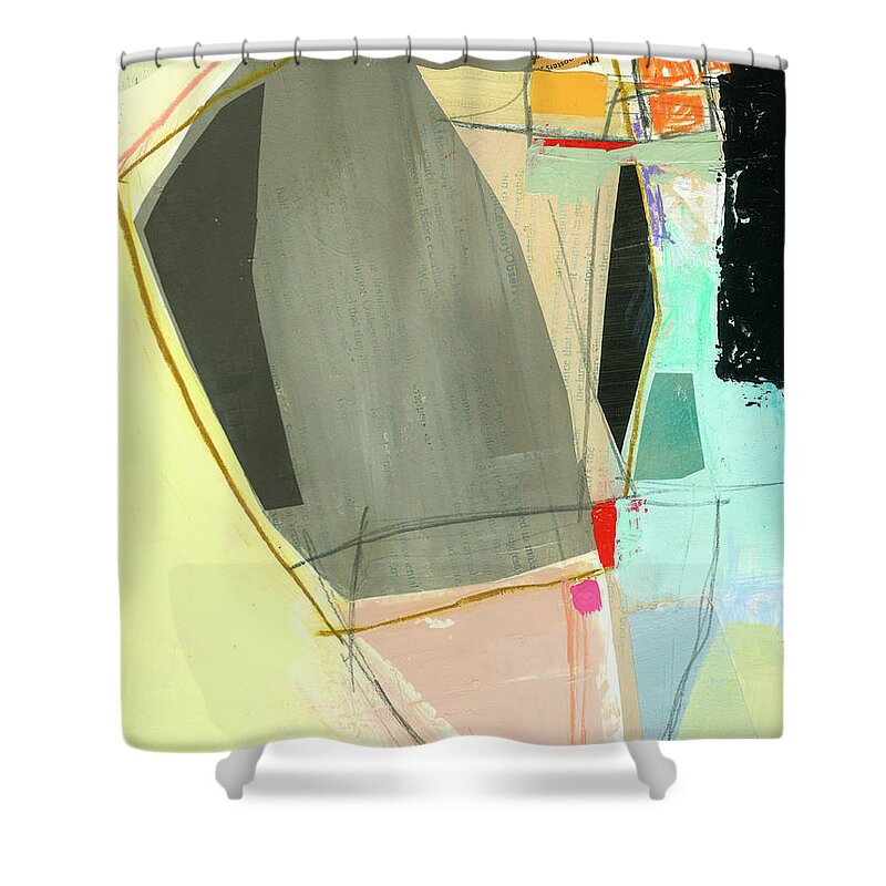 Abstract Art Shower Curtain featuring the painting Sandwashed #18 by Jane Davies