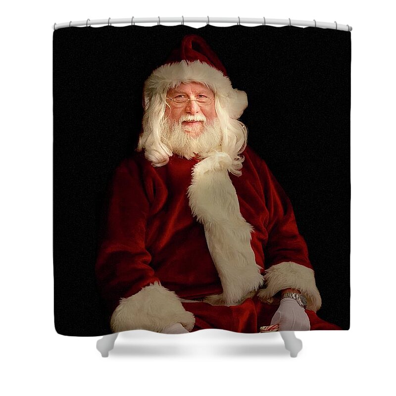  Photography Shower Curtain featuring the photograph Santa by Sean Griffin