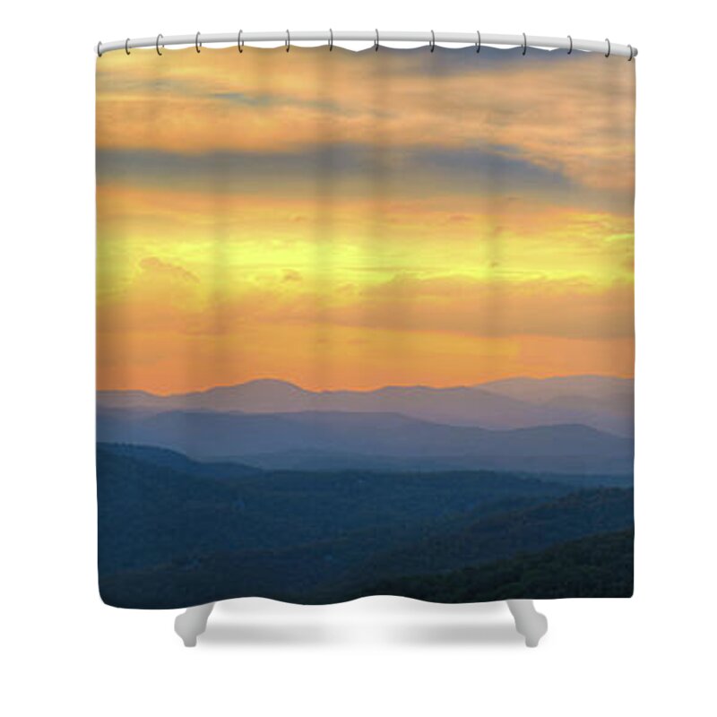 Landscape Shower Curtain featuring the photograph Sassafras Sunset by David Waldrop