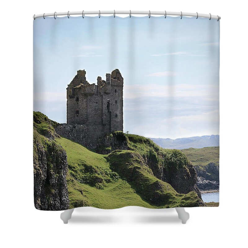 Grass Shower Curtain featuring the photograph Scottish Castle by Mgts