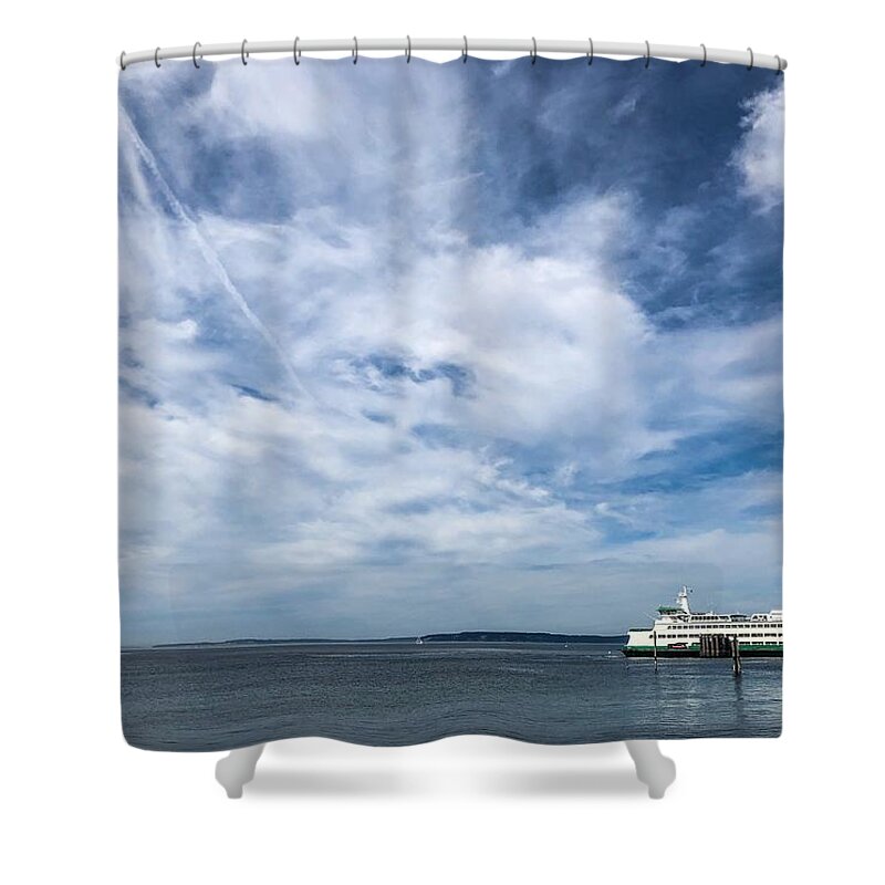Sea Shower Curtain featuring the photograph Sea Road by Anamar Pictures