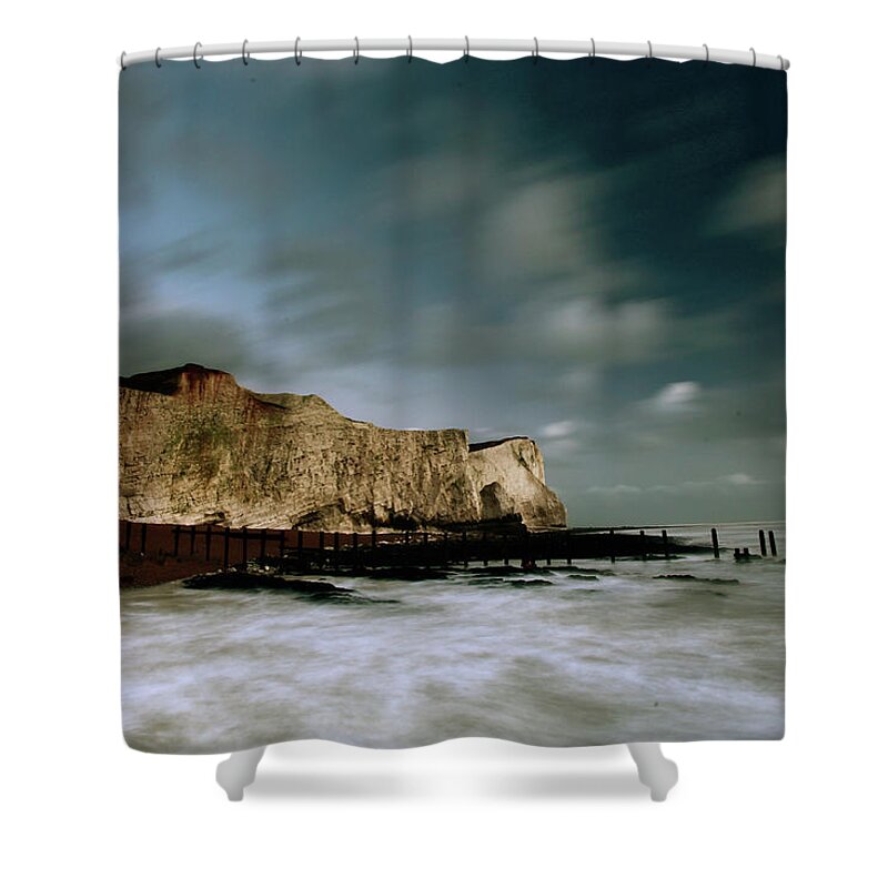 Scenics Shower Curtain featuring the photograph Seaford Head, Uk by Photography By Simon Bond