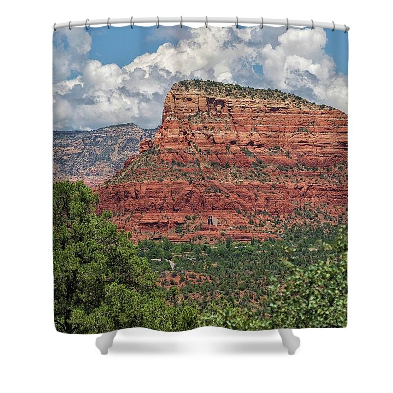 Arizona Shower Curtain featuring the photograph Sedona Red Rocks 3 by Marisa Geraghty Photography