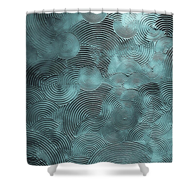 Material Shower Curtain featuring the photograph Selenium Wall Texture by Republica