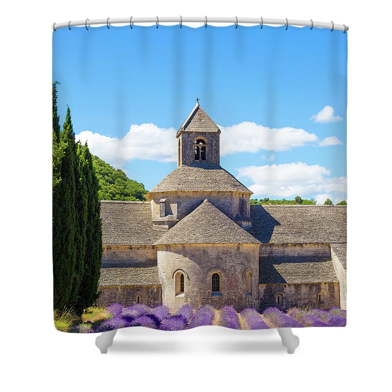 Abbaye Shower Curtain featuring the photograph Senanque, Provence, France by Francesco Riccardo Iacomino