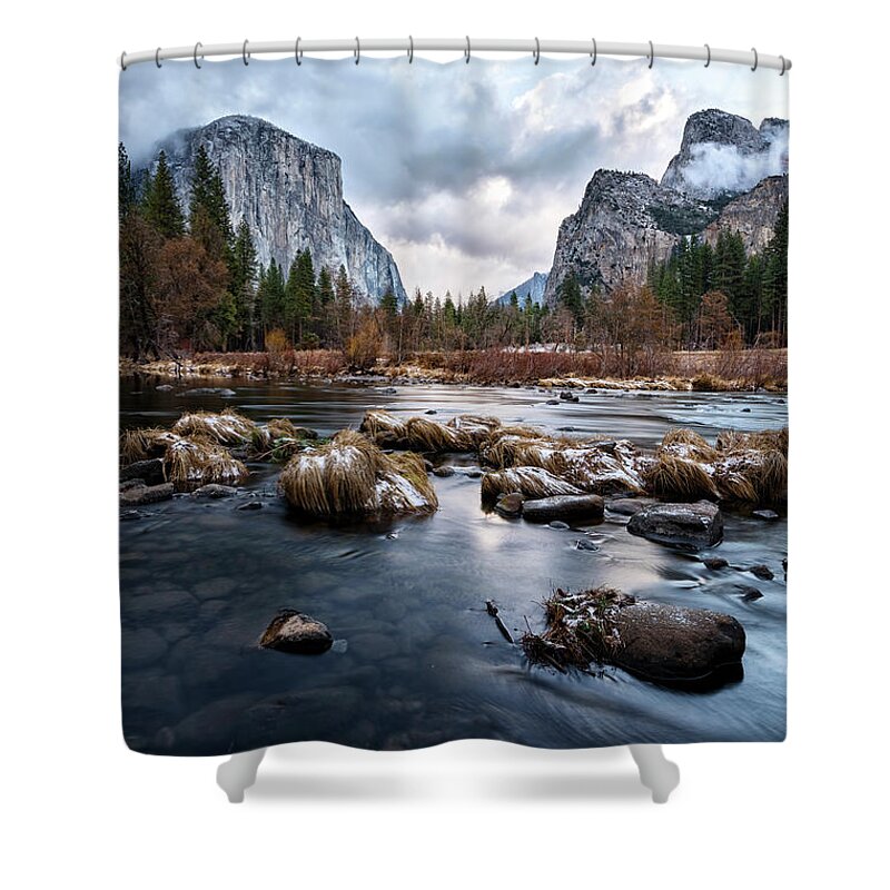 Valley Shower Curtain featuring the photograph Serene Scene at Valley View by David Soldano