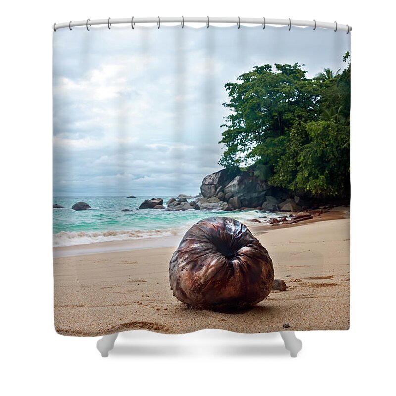 Seychelles Shower Curtain featuring the photograph Seychelles by Gouzel -