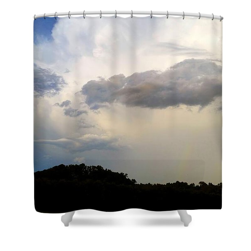 Weather Shower Curtain featuring the photograph Shades of Sky by Ally White