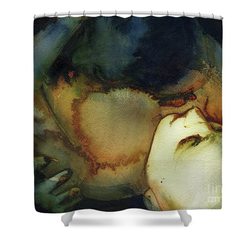Shelter Shower Curtain featuring the painting Shelter by Graham Dean