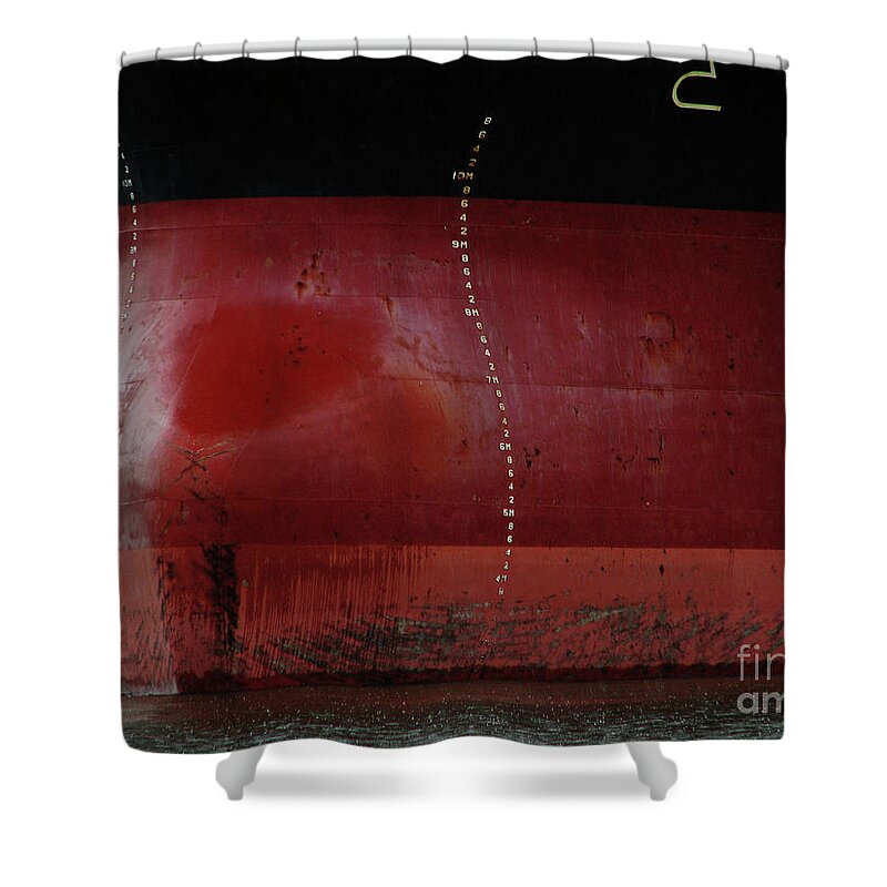 Ships Shower Curtain featuring the photograph Ship 3 on the Columbia River by Rich Collins