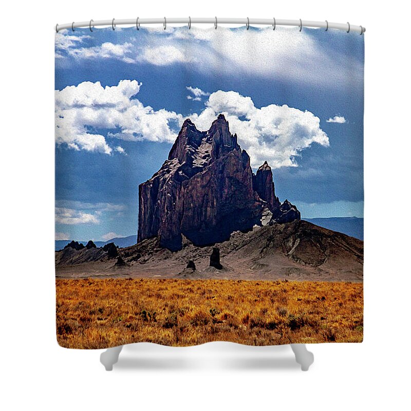 Shiprock Shower Curtain featuring the photograph Shiprock by Joseph Noonan