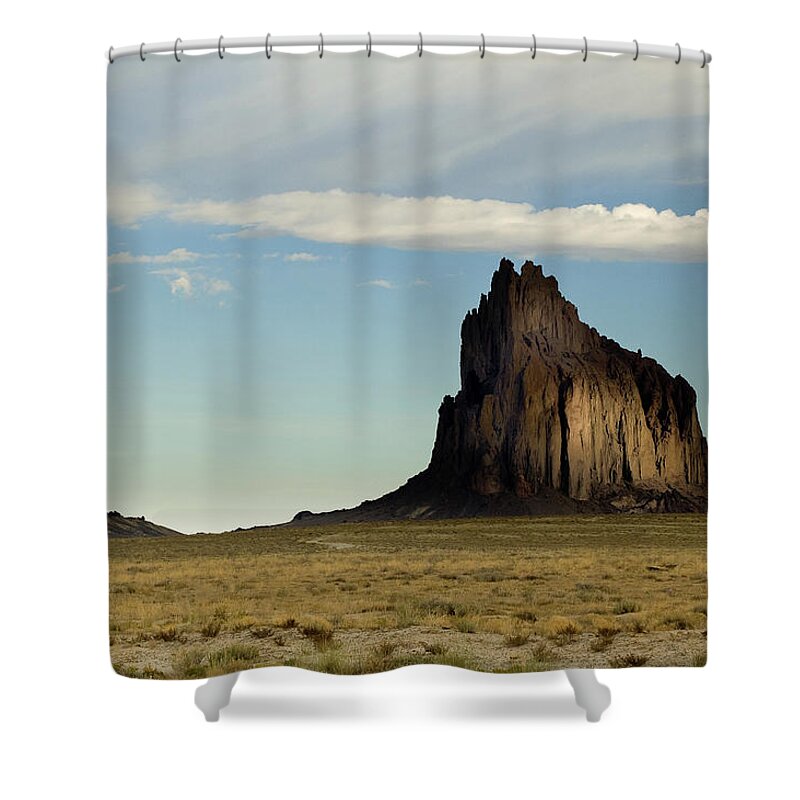 Scenics Shower Curtain featuring the photograph Shiprock New Mexico by Marc Shandro