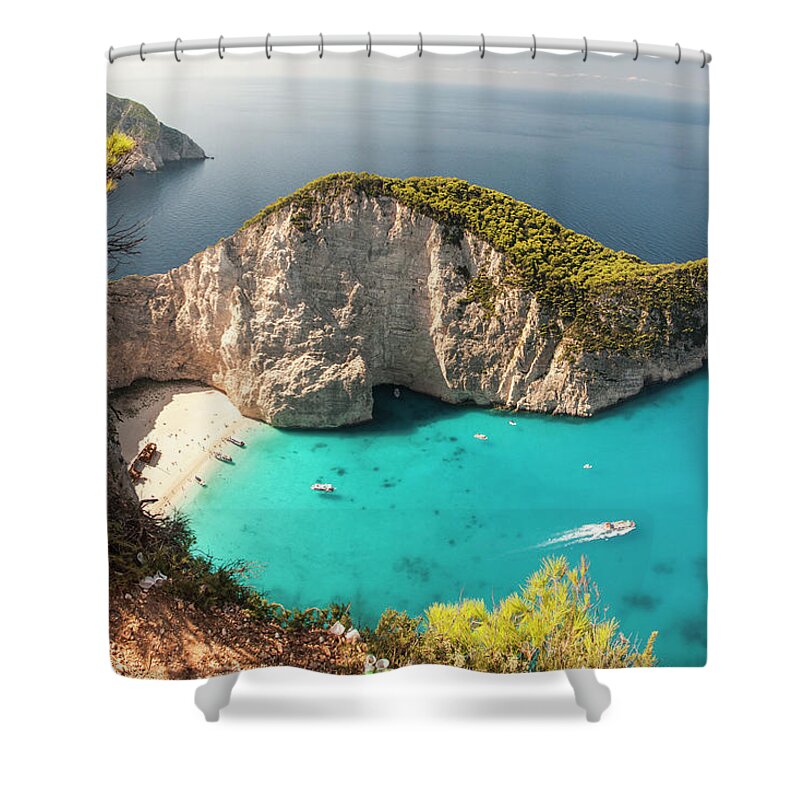 Beach Shower Curtain featuring the photograph Shipwreck Beach by Rob Hemphill