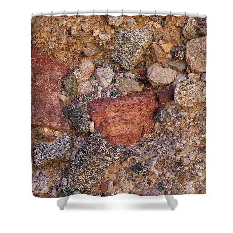 Tom Daniel Shower Curtain featuring the photograph Sidewinder Canyon Detail by Tom Daniel