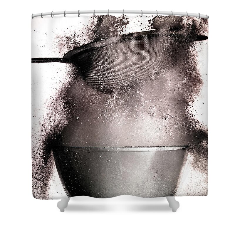 Sugar Shower Curtain featuring the photograph Sieve by Andrew John Simpson