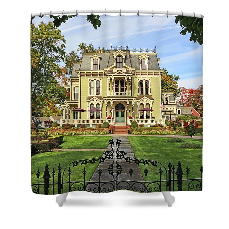 Wethersfield Shower Curtain featuring the photograph Silas Robbins House Wethersfield Connecticut 3525 by Jack Schultz