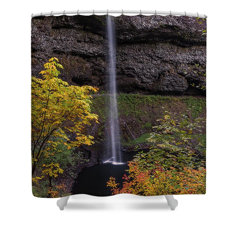 Silver Falls Shower Curtain featuring the photograph Silver Falls by Ulrich Burkhalter