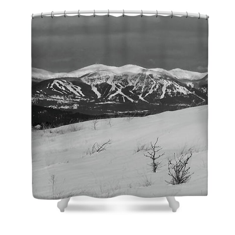 Ski Shower Curtain featuring the photograph Ski Big Mountain by Whispering Peaks Photography