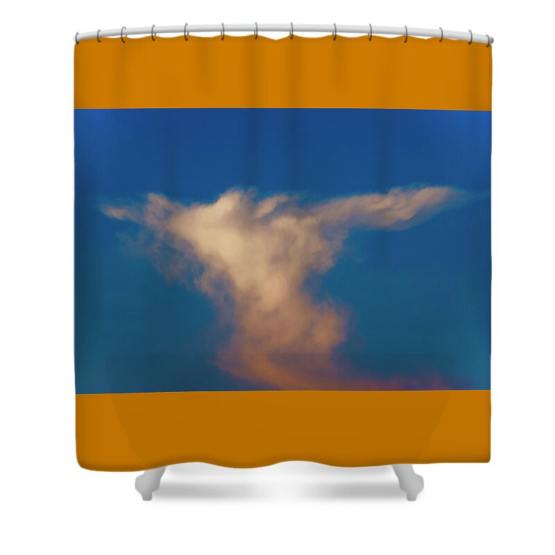 Cloud Shower Curtain featuring the photograph Sky Angel by Debra Grace Addison