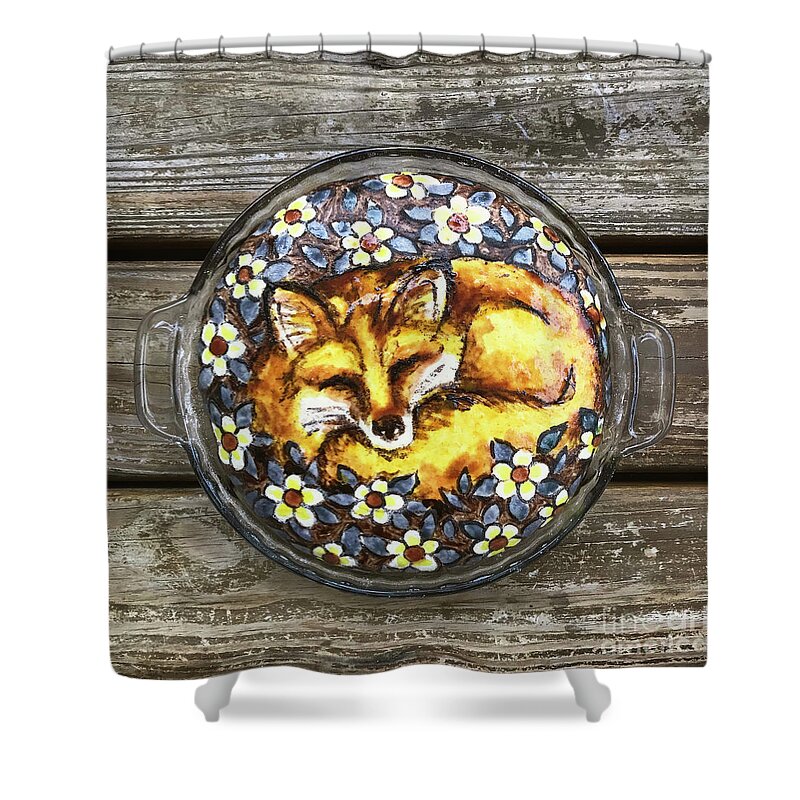 Bread Shower Curtain featuring the photograph Sleeping Fox Sourdough 1 by Amy E Fraser