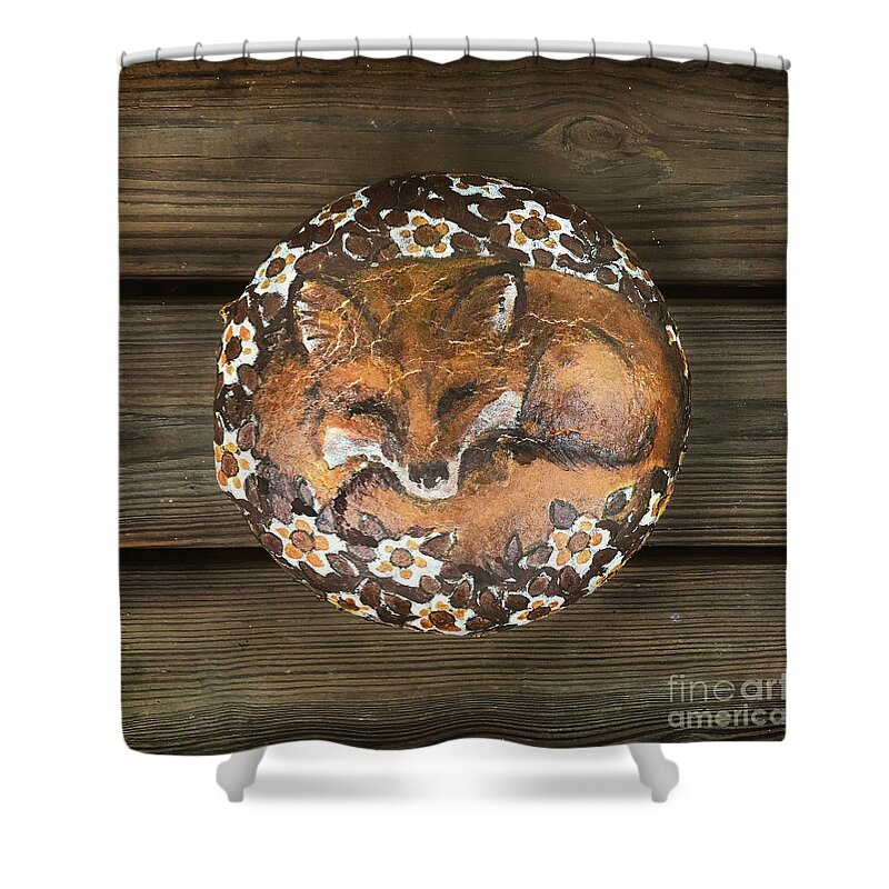 Bread Shower Curtain featuring the photograph Sleeping Fox Sourdough 2 by Amy E Fraser