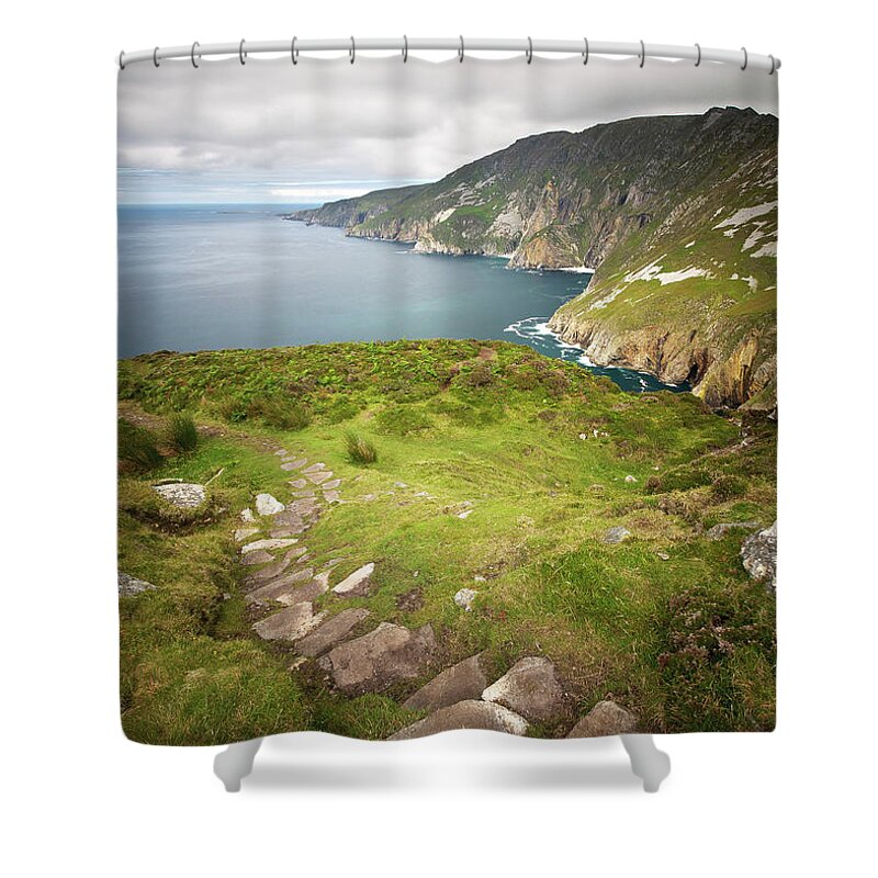 Scenics Shower Curtain featuring the photograph Slieve League, Ireland by Photographed By Owen O'grady