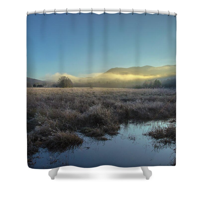 Smoky Shower Curtain featuring the photograph Smoky Mountain Dawn by Douglas Wielfaert