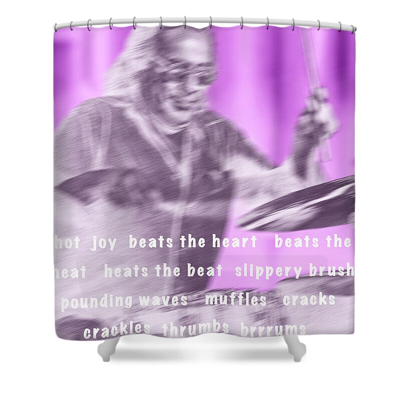 Sounds Of Jazz Shower Curtain featuring the photograph Sounds of Jazz - Drums by Jessica Levant