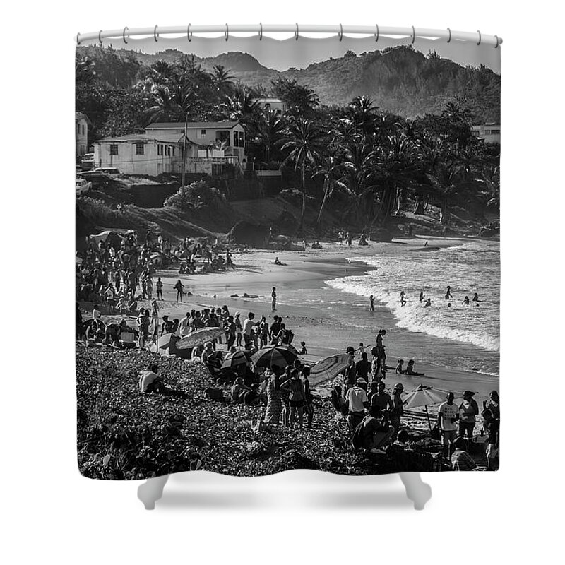 Soupbowl Shower Curtain featuring the photograph Soup Bowl Barbados by Stuart Manning