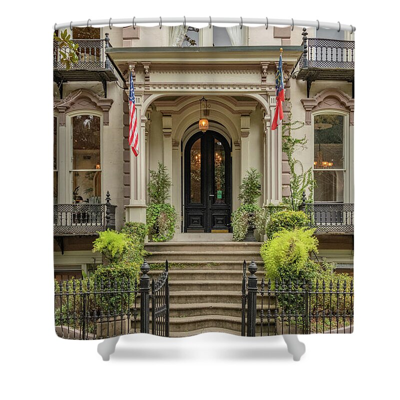 Traditional Shower Curtain featuring the photograph Southern Charm by Marcy Wielfaert