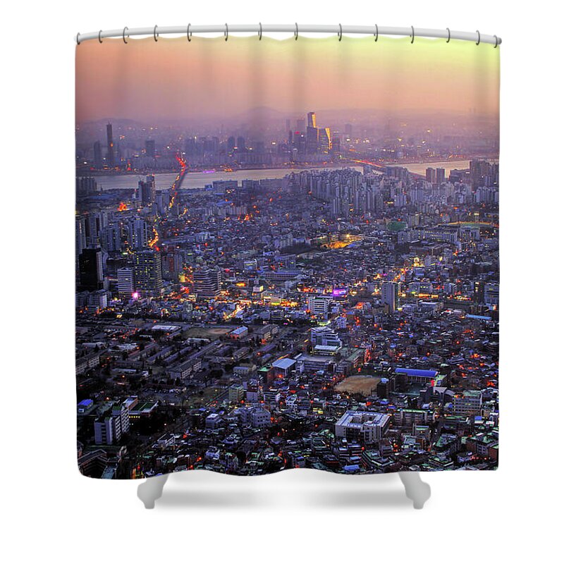 Downtown District Shower Curtain featuring the photograph Southside Of Seoul by Thomas Ruecker