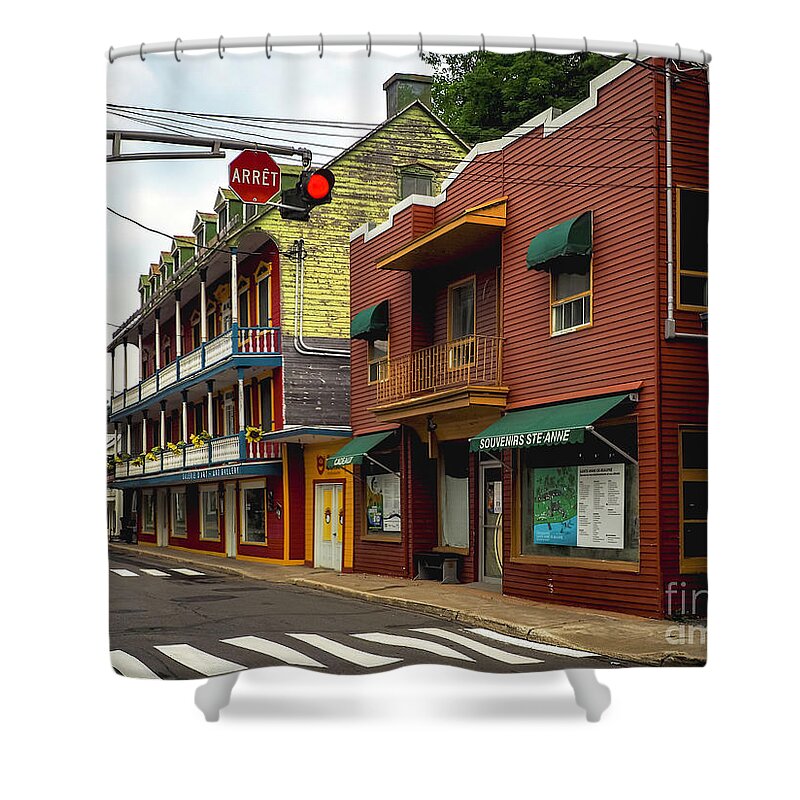 Souvenirs Shower Curtain featuring the photograph Souvenirs Ste Anne by Mary Capriole