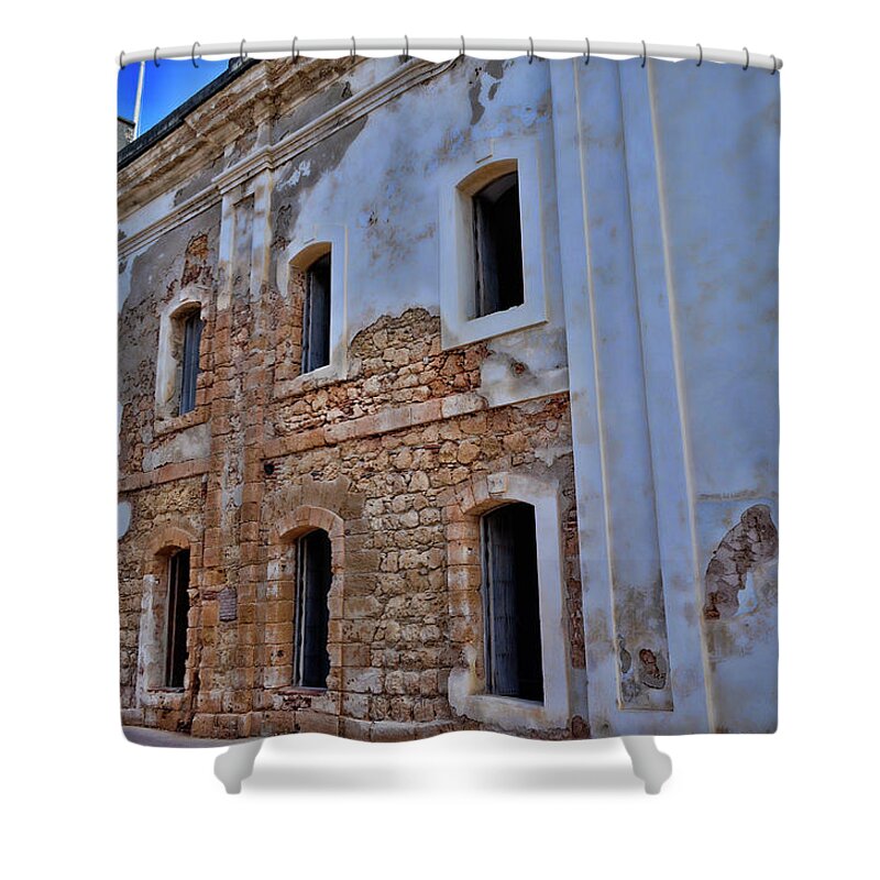 Puerto Rico Shower Curtain featuring the photograph Spanish Fort by Segura Shaw Photography