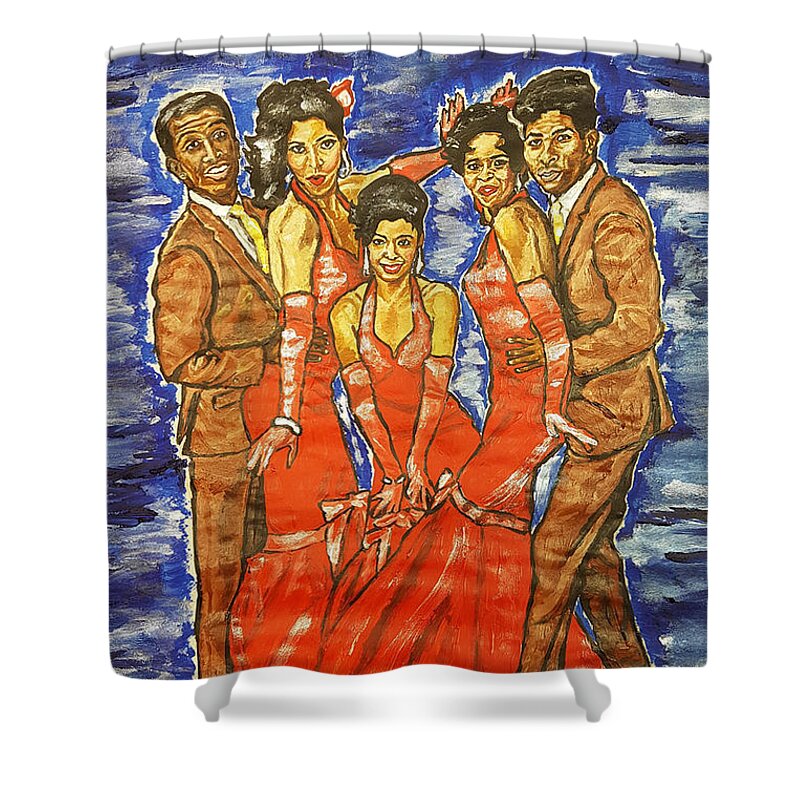 Sparkle Shower Curtain featuring the painting Sparkle by Rachel Natalie Rawlins