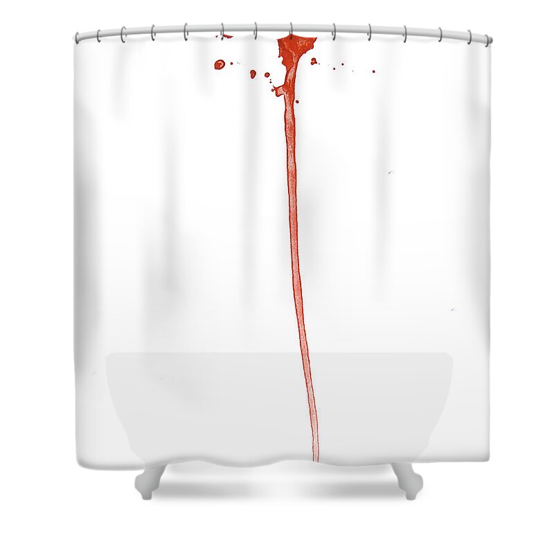 White Background Shower Curtain featuring the photograph Splash Paint Series by Graphixel