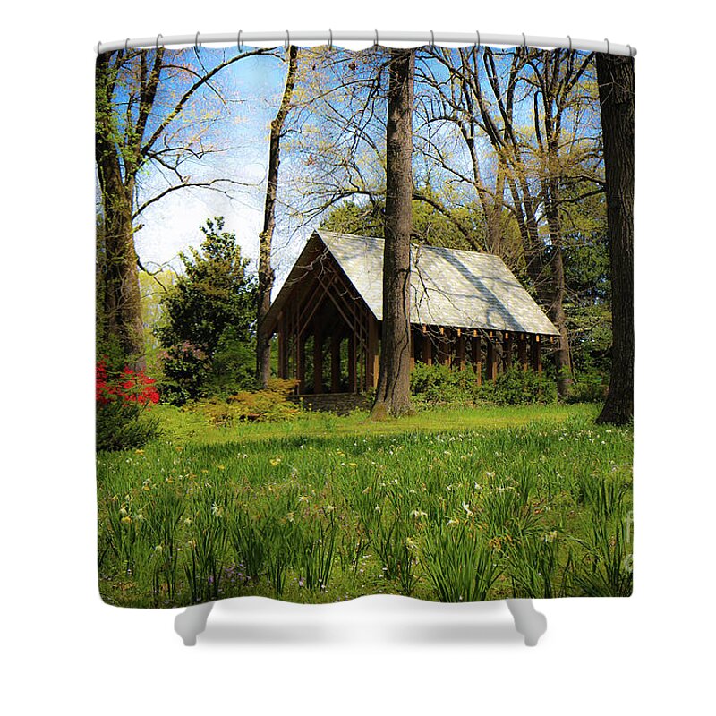 Spring Shower Curtain featuring the photograph Spring in Memphis by Veronica Batterson
