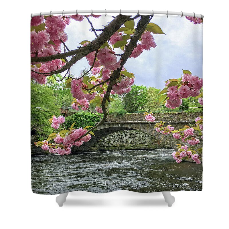 Windham Shower Curtain featuring the photograph Spring Time in Windham by Veterans Aerial Media LLC