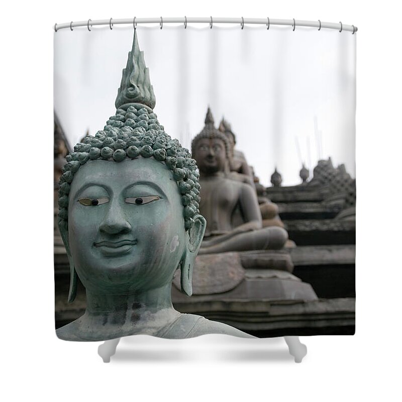 South Asia Shower Curtain featuring the photograph Sri Lanka Buddhist Icons by Blowbackphoto