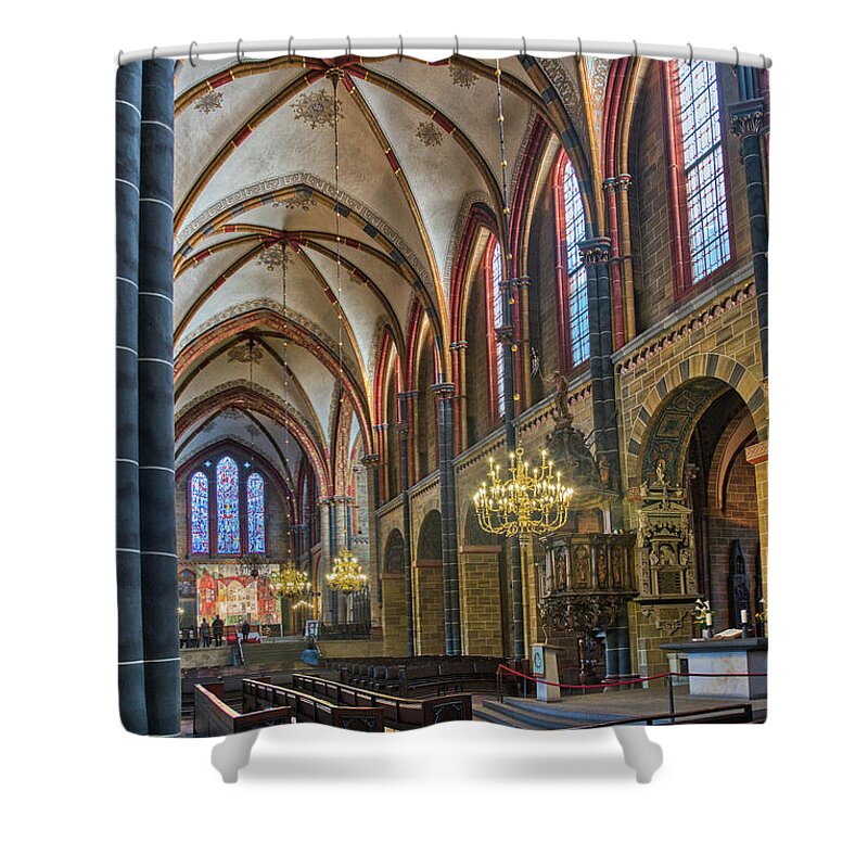 St. Peters Shower Curtain featuring the photograph St Peter's Cathedral by Paul Quinn