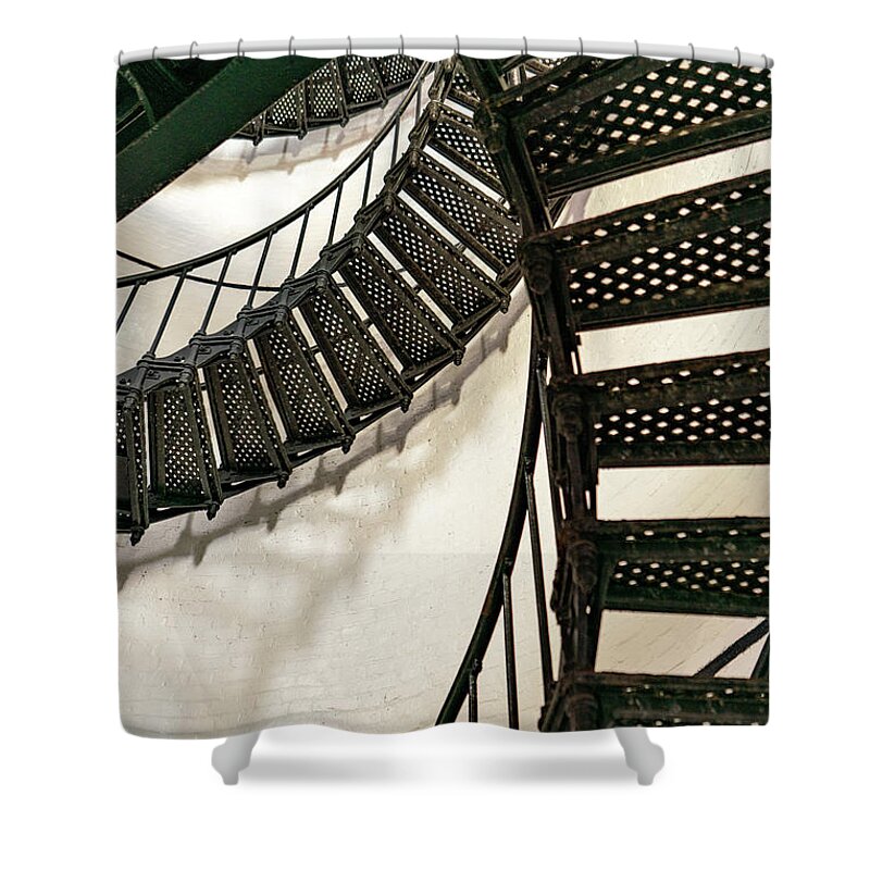 East Coast Shower Curtain featuring the photograph Stairs 2 by Joye Ardyn Durham